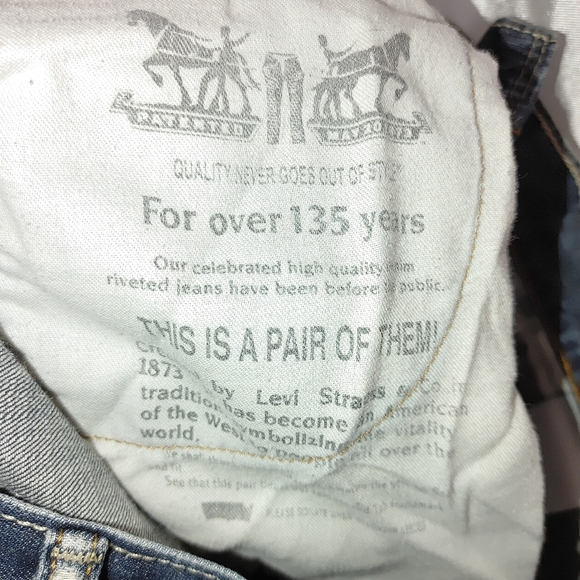 Levi's 527 slim boot cut patched jeans 30/32 - Picture 6 of 8